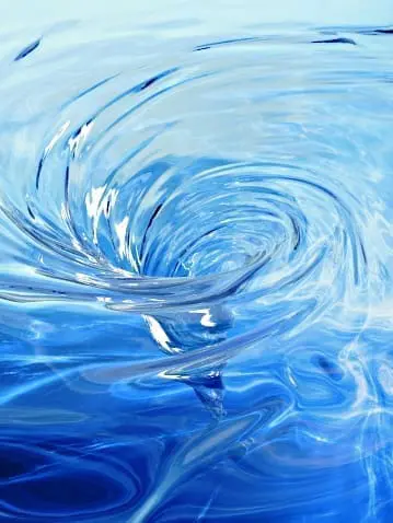 Vortex d'eau limpide